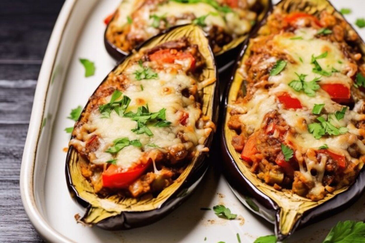 Запеченные баклажаны - приготовьте с сыром и овощами - греческий рецепт - Новости Вкусно Запеченные баклажаны - приготовьте с сыром и овощами - греческий рецепт - Новости Вкусно