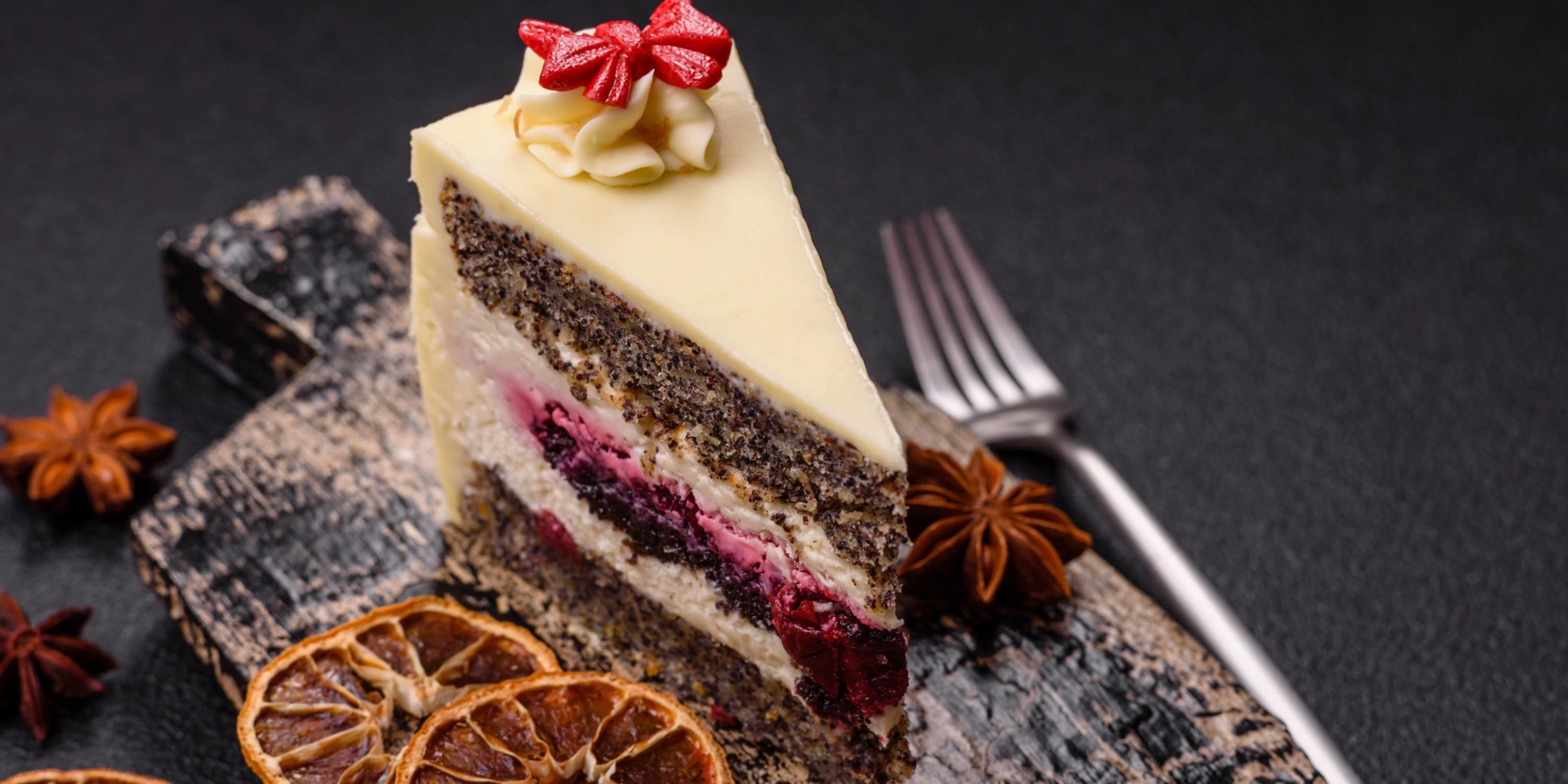 Вкусный пляцок на Рождество - рецепт творожно-макового пляцка с вишнями